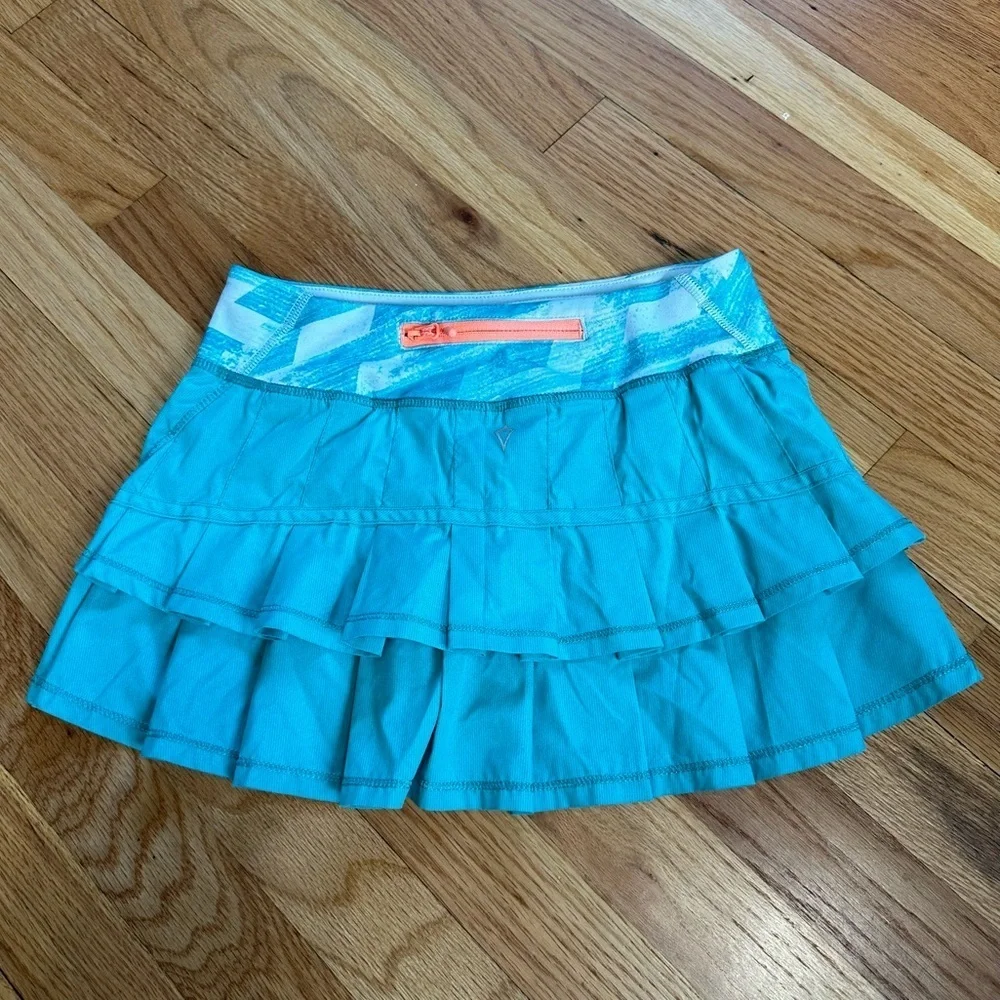 Ivivva Set the Pace Skirt Teal Sz 10
